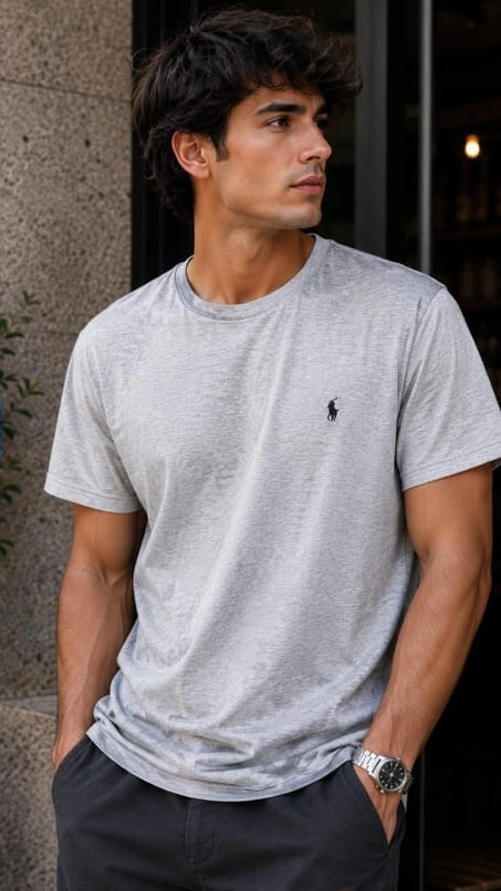 Camiseta Básica Polo Algodón Premium