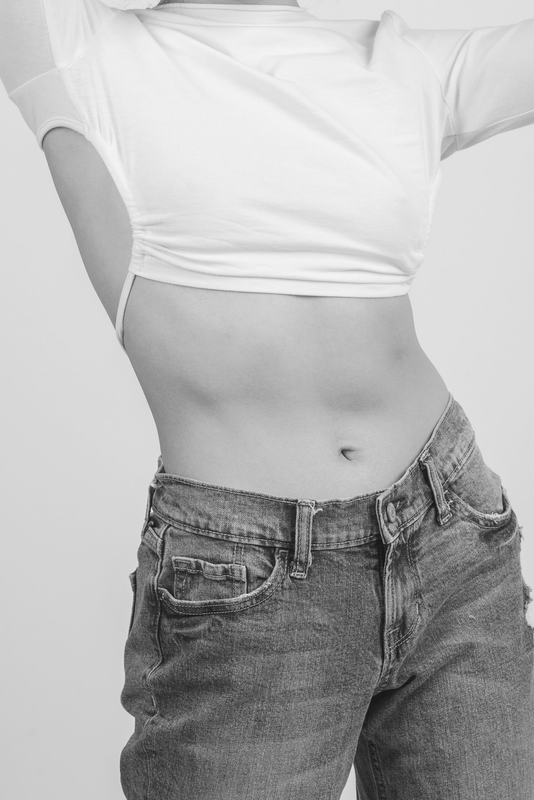 Crop Top de Algodón Transpirable
