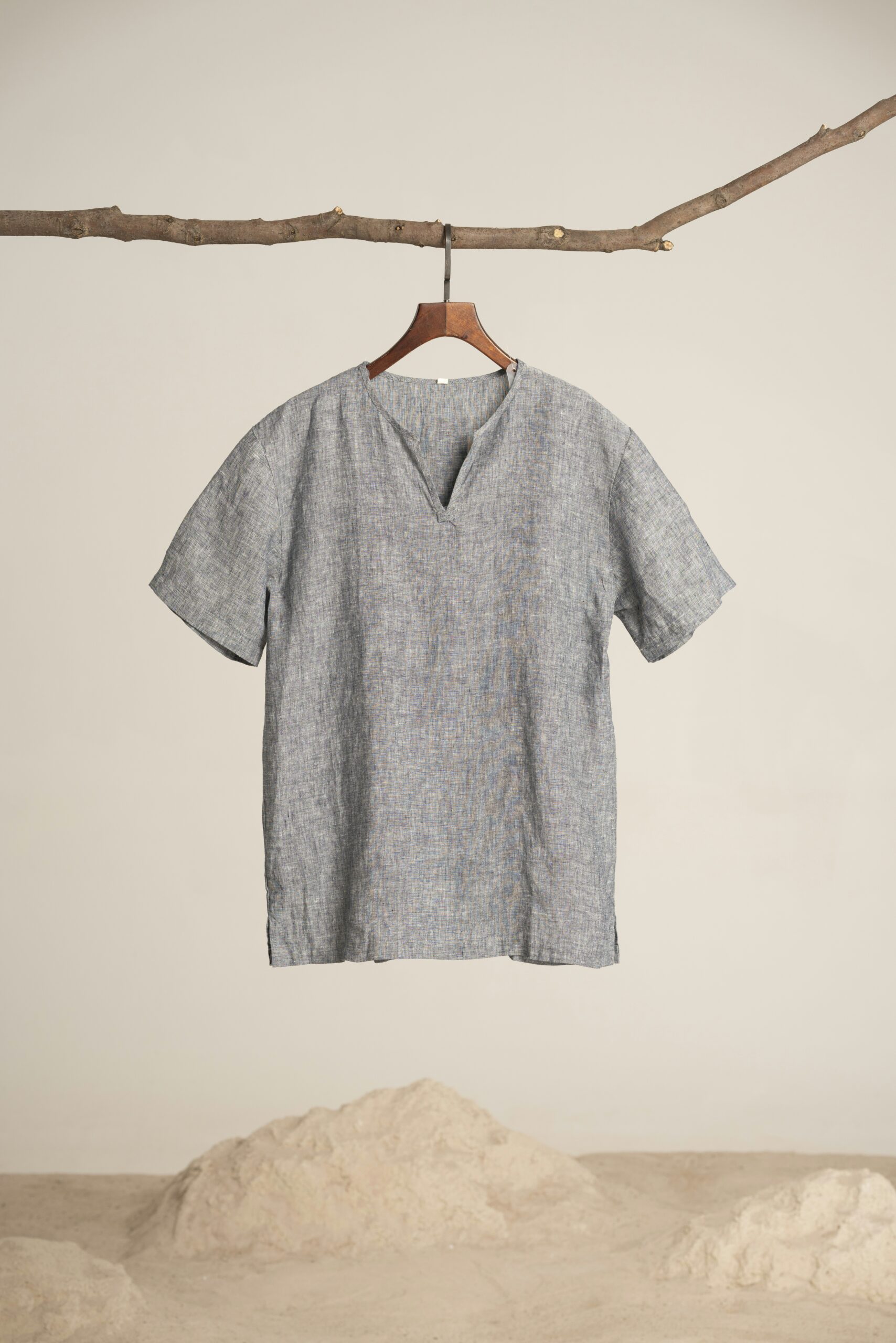 Camisa de Lino Manga Larga