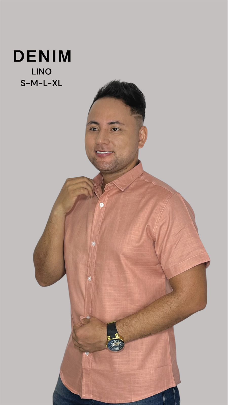 Camisa Manga Corta de Lino