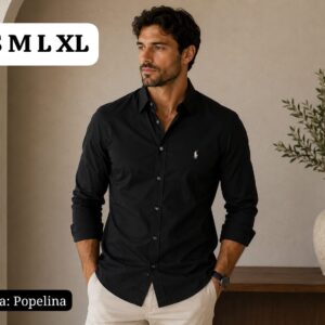 Camisa Popelina Manga Larga